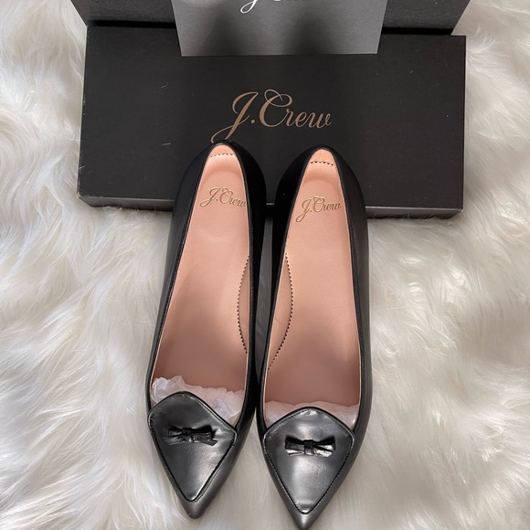 NIB J.Crew Two-Tone Pointed Toe Loafers - Picture 2 of 6